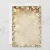 Invitation Chic Red Christmas Balle, Stars Christmas Company (Dos)