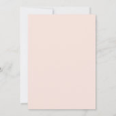 Invitation Chic Refined Artistic Peach Mother Silhouette (Dos)