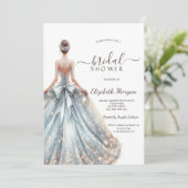 Invitation Chic robe nuptiale Parties scintillant or Fête des (Debout devant)