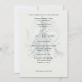 Invitation Chic Romantic Spanish Quinceañera Green Shades (Dos)