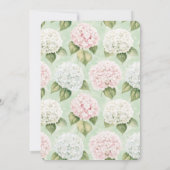 Invitation Chic Romantique rose Bleu Blanc Fête des mariées F (Dos)