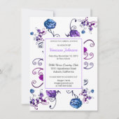 Invitation Chic Rose Floral (Devant)