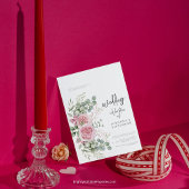 Invitation Chic rose rose Peony Floral Elegance Mariage