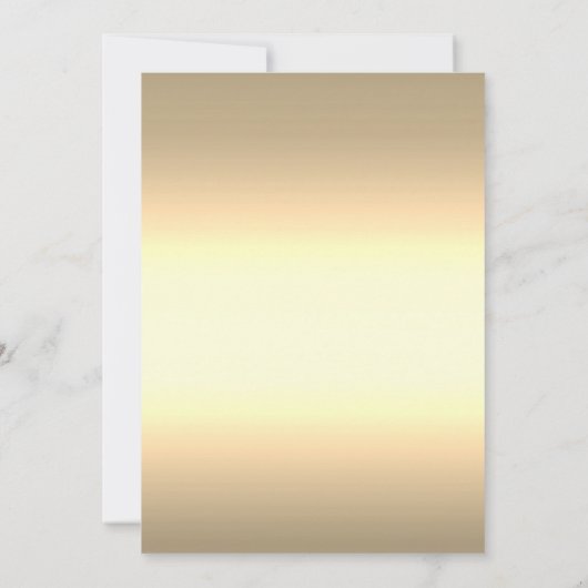 Invitation Chic rose Roses Gold Frame (Dos)