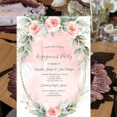 Invitation Chic rose Roses Gold Frame
