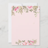 Invitation Chic Rose Tiara Floral Baby shower (Dos)