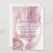 Invitation Chic Rosy Watercolor Calligraphie (Devant)