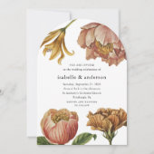 Invitation Chic Rustic Floral Photo Arch Mariage (Devant)