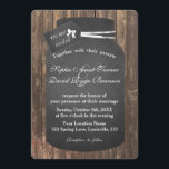 Invitation Chic Rustic Mason unique Jar Chalkboard Mariage<br><div class="desc">Unique Rustique Mason Jar Chalkboard design avec un bocal de maçon avec script de Mariage Celebration, un grand tag de tableau pour toutes les infos, sur un arrière - plan en bois. Ce design est un bon choix pour un mariage de grange, un mariage rustique, un mariage de ferme ou...</div>