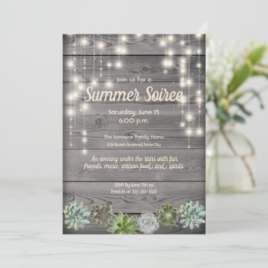 Invitation Chic Rustique (Debout devant)