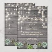 Invitation Chic Rustique (Devant / Derrière)