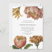 Invitation Chic Rustique Floral QR Code Rsvp Mariage (Devant)