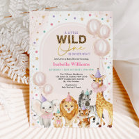 Chic Safari Party Animaux Balloon Girl Baby shower