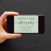 Invitation Chic Sage Mariage après la fête