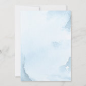 Invitation Chic Script Ardoise Blue Mountains Mariage de forê (Dos)