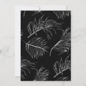 Invitation Chic Script Brunch pour la Fête des mariées de mar (Dos)