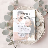 Invitation Chic Script Photo Mariage