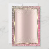 Invitation Chic Sequins Ballons Rose Gold Retirement (Dos)