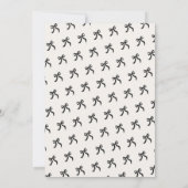 Invitation Chic 'She's Tying the Knot Black Bow Fête des mari (Dos)