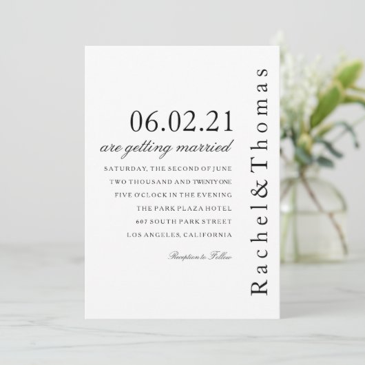 Invitation Chic SideBar (Debout devant)