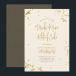 Invitation Chic Simple Confettis Pailletés Or 30 ans Annivers<br><div class="desc">Invitation Chic Simple Confettis Pailletés Or 30 ans Anniversaire. Avec des confettis pailletés or faux autour du bord avec "Boissons,  Musique et beaucoup de Gâteau" dans une typographie manuscrite chic. Parfait pour toute fête d'anniversaire marquant un tournant !</div>