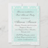 Invitation chic simple de bat mitzvah (Dos)