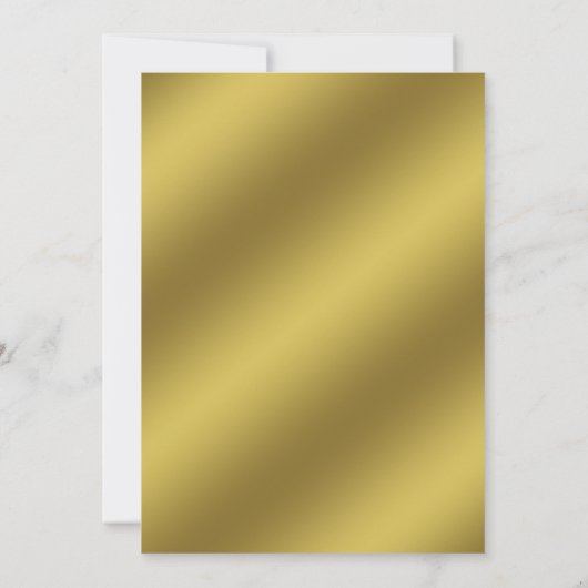 Invitation Chic Simple Elegant Gold Script 60e anniversaire (Dos)