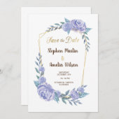 Invitation chic simple et élégant (Devant / Derrière)