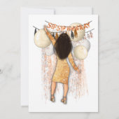 Invitation Chic Sip Sip Hooray fête du Nouvel An (Dos)