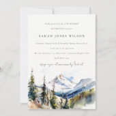 Invitation Chic Ski Mountain Telluride Colorado Anniversaire (Devant)