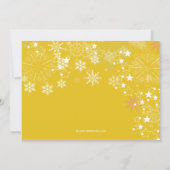 Invitation Chic Snowflakes Gold de Noël