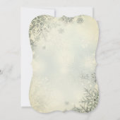 Invitation Chic Snowflakes, Lumières, Black Balls Noël (Dos)