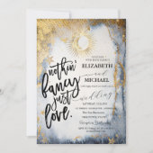 Invitation Chic Soleil céleste, Lune, Étoiles Mariage (Devant)