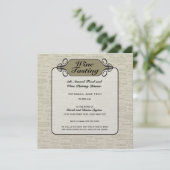 Invitation chic sophistiquée de vin (Debout devant)