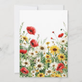 Invitation Chic Spring Fleurs sauvages 40e anniversaire (Dos)