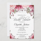 Invitation Chic String éclaire la Fête des mariées florale (Devant)