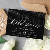 Invitation Chic String éclaire l'invitation de douche nuptial