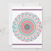 Invitation Chic Sud-Ouest Mandala (Dos)