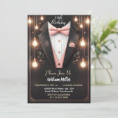 Invitation Chic Suit Award Hommes Adulte Tuxedo 18e Anniversa (Debout devant)