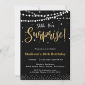 Invitation Chic Surprise fête d'anniversaire n'importe quel â (Devant)