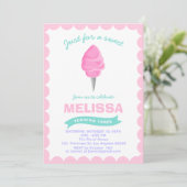 Invitation Chic Sweet Birthday Candy Baby Shoppe Candyland (Debout devant)