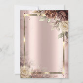 Invitation Chic Terracotta Diamonds Confetti Retraite (Dos)