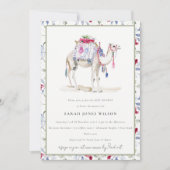 Invitation Chic Tropical Marocain Camel Baby Shower (Devant)
