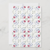 Invitation Chic Tropical Marocain Porte Bébé Shower (Dos)