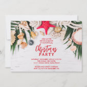 Invitation Chic Tropical Merry Christmas Party (Devant)