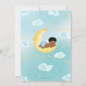 Invitation Chic Twinkle Little Star African Baby shower Boy (Dos)