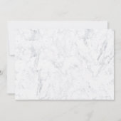 Invitation Chic typographie or sur marbre blanc 50e anniversa (Dos)