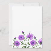 Invitation Chic violet Xeranthemum Floral Surprise Anniversai (Dos)