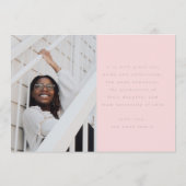 Invitation chic voguish chic chic mod photo fête (Dos)