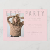 Invitation chic voguish chic chic mod photo fête (Devant)